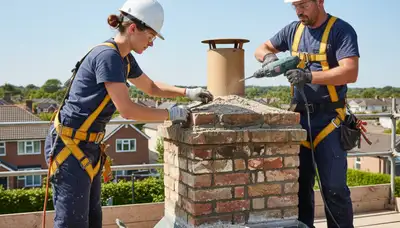 Minneapolis MN chimney repair by FX Remodeling & Exteriors fixing cracked masonry and mortar damage