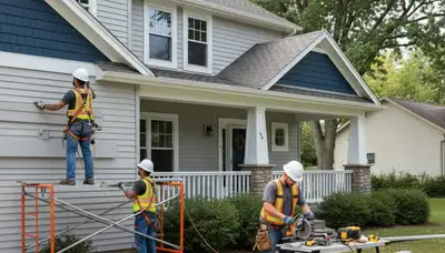 Vinyl siding installation for Minneapolis, MN home exterior by local siding contractor