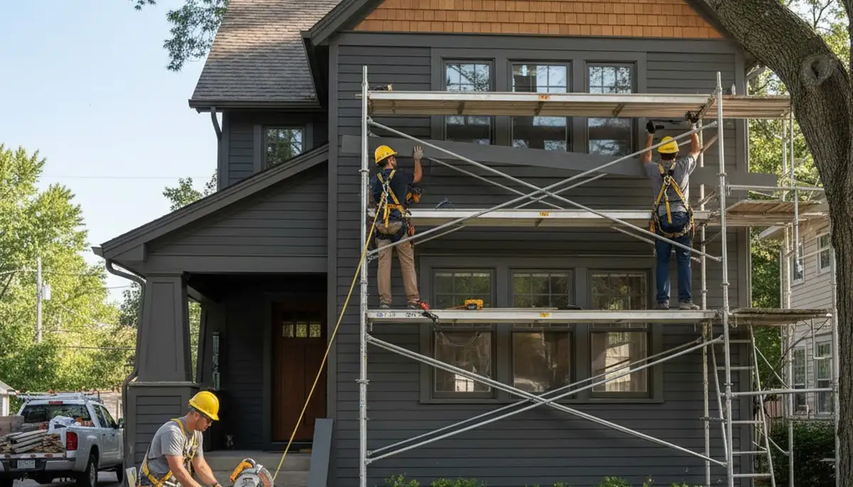 Vinyl siding installation for Minneapolis, MN home exterior by professional siding contractor