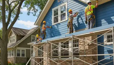 Vinyl siding installation for Minneapolis, MN home by a professional siding contractor