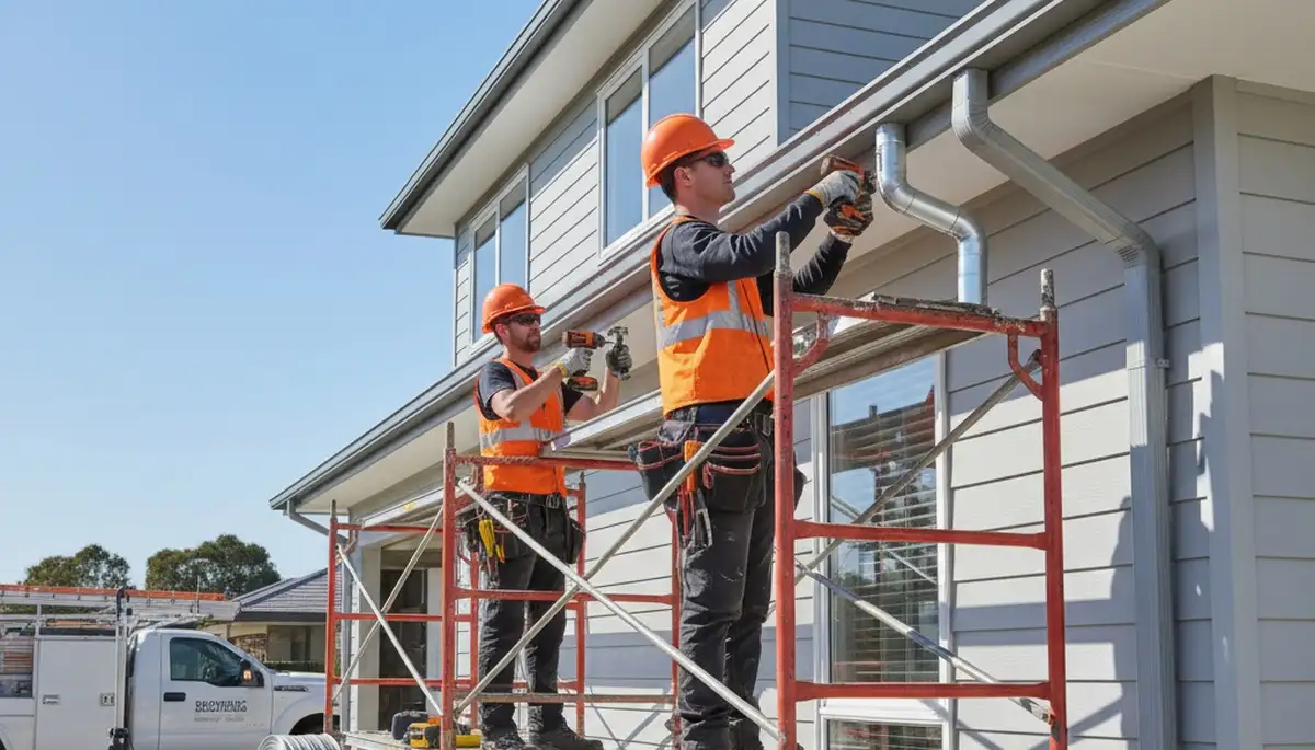 Gutter installation in Minneapolis, MN by FX Remodeling & Exteriors for snowmelt and stormwater protection