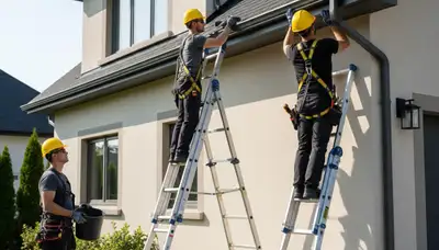 Minneapolis gutter repair for leaking and sagging gutters on a home by FX Remodeling & Exteriors