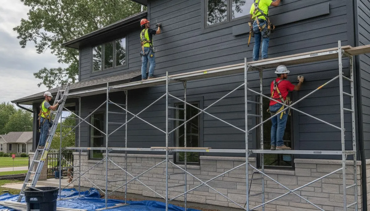 Vinyl siding installation in Minneapolis, MN by a professional siding contractor