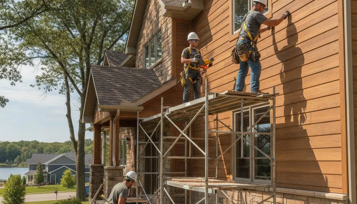 Vinyl siding installation for Minneapolis, MN homes by a professional siding contractor