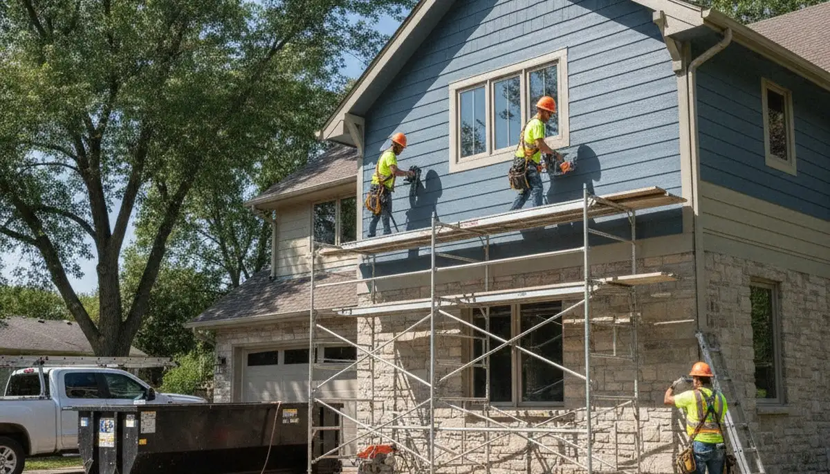 Vinyl siding installation in Minneapolis, MN for a home exterior upgrade