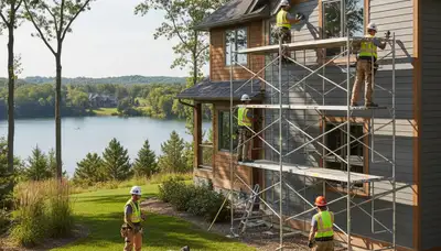 Vinyl siding installation for Minneapolis, MN home exterior by professional siding contractor