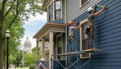 Minneapolis MN siding installation for vinyl siding business exterior project